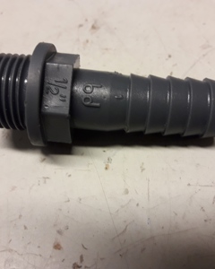 Hose nozzle PVC 1/2" m x 16mm